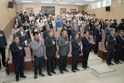 양구중고등학교 테니스장 준공식