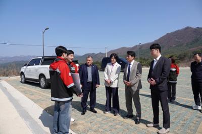 구암리 봉화산 주차장 추가 설치 장소 현장 확인