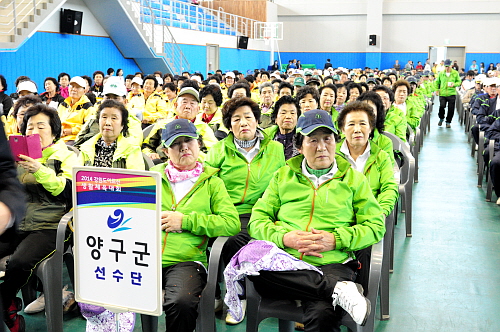 2014 강원도어르신생활체육대회 개회식 참석