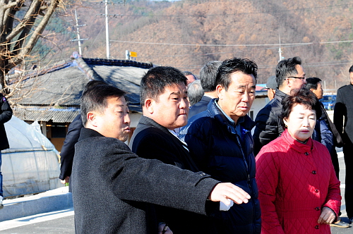 남면 청리 도시계회도로 개설공사 준공식 참석
