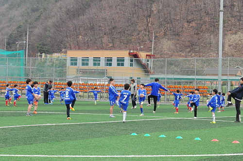 2014 양구군 유소년 축구교실 개강식 참석