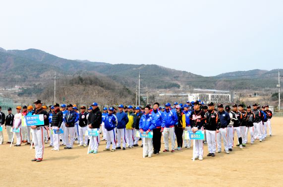 제2회 양구사회인 야구리그 개막식 참석